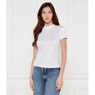Koszulki i topy damskie - GUESS T-shirt Slim Fit - miniaturka - grafika 1