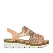 Sandały damskie - Sandały Rieker CEO-V1241-90 Kolorowy - miniaturka - grafika 1