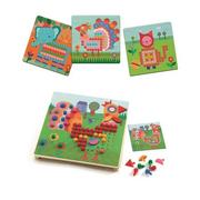 Układanki dla dzieci - Djeco układanka Mosaico Animo - miniaturka - grafika 1