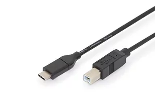 Assmann Kabel polaczeniowy USB 2.0 HighSpeed Typ USB C/B M/M Power Delivery czarny 1,8m (AK-300150-018-S) - Kable komputerowe i do monitorów - miniaturka - grafika 3