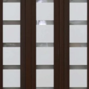 Drzwi harmonijkowe 015B01 86 cm orzech matowy - Drzwi wewnętrzne - miniaturka - grafika 1