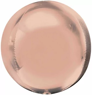Balon kula złoty róż - 38 x 40 cm - 1 szt. - Balony i akcesoria - miniaturka - grafika 1