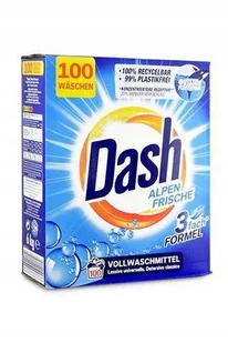 Niemiecki DASH ALPEN FRISCHE BIEL proszek do prania 6 kg 100 p. - Środki do prania - miniaturka - grafika 1