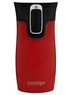 Kubek termiczny Contigo West Loop Mini 300ml - czerwony metalik - Kubki termiczne - miniaturka - grafika 1