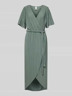 Sukienka koktajlowa w kopertowym stylu model ‘OLINDA’ - Sukienki - miniaturka - grafika 1