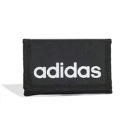 Portfele - Portfel ADIDAS LINEAR WALLET JE8346 – Czarny - miniaturka - grafika 1