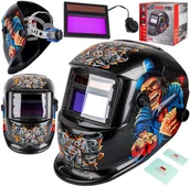 Akcesoria spawalnicze - Maska spawalnicza przyłbica samościemniająca Czaszka MAR-POL - miniaturka - grafika 1