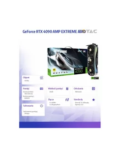 zotac Karta graficzna GeForce RTX 4090 AMP EXTREME AIRO 24GB GDDR6X 384bit 3DP/HDMI - Karty graficzne - miniaturka - grafika 1