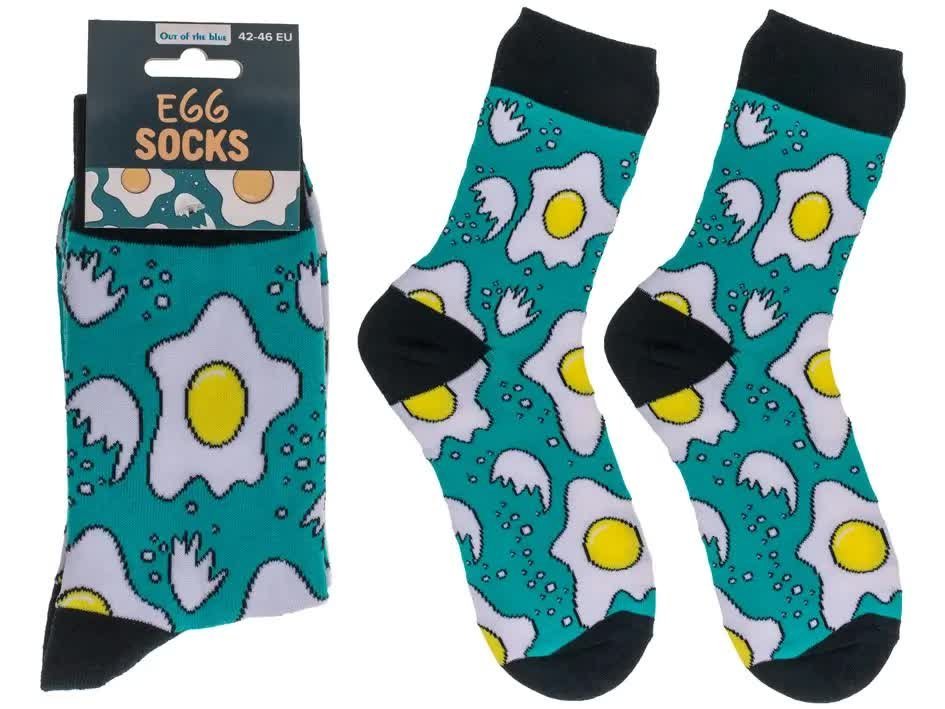 Skarpetki Jajka Sadzone - Prezent dla Kucharzy i Fanów Jajecznicy - rozmiar 42-46