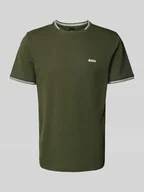 Koszulki męskie - T-shirt z nadrukiem z logo model ‘Taul’ - miniaturka - grafika 1