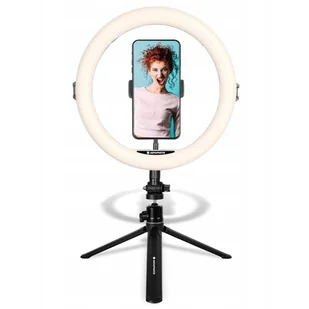 AGFAPHOTO Lampa pierścieniowa LED AGFAPHOTO ARL11 - Lampy studyjne - miniaturka - grafika 1