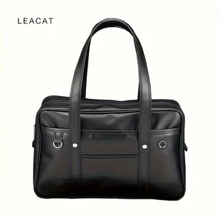 TEMU J K Torba Męska i Damski Jednoramienny Plecak PU Uniformowy na Dokumenty, Codzienne Dojazdy do Pracy Podróżne Akcesorium Moda Ujednolicona - Torebki damskie - miniaturka - grafika 1