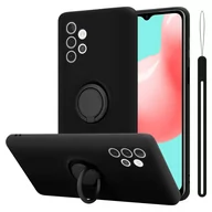 Etui i futerały do telefonów - Pokrowiec Do Samsung Galaxy A32 4G w LIQUID CZARNY Etui TPU Obudowa Ochronny Case Cover Plecki Cadorabo - miniaturka - grafika 1