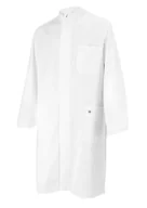 Płaszcze męskie - BP 1324-152-21-52 Płaszcz męski, długi rękaw, stójka, 205,00 g/m² czysta bawełna, biały, 52 - miniaturka - grafika 1