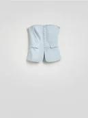 Marynarki i żakiety damskie - Reserved - Gorsetowy top - jasnoniebieski - miniaturka - grafika 1