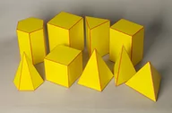 Mały naukowiec - Bryły wielościany pełne 9 szt. - miniaturka - grafika 1