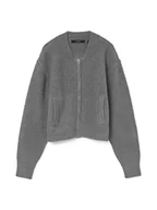 Swetry damskie - Vero Moda Kardigan w kolorze szarym - miniaturka - grafika 1