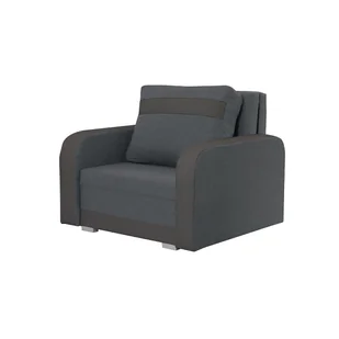 Fotel Condi z funkcją spania Sofa Ciemny szary/Czarny - Sofy i kanapy - miniaturka - grafika 1