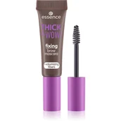 Akcesoria i kosmetyki do stylizacji brwi - essence Thick & Wow! Fixing Brow Mascara 02 - maskara do brwi  02 Ash Brown - miniaturka - grafika 1