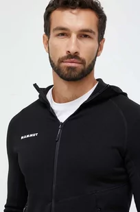 Mammut bluza sportowa Aconcagua ML Hooded kolor czarny z kapturem gładka - Bluzy męskie - miniaturka - grafika 1