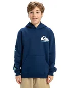 Bluzy dla chłopców - Quiksilver Chłopięca bluza z kapturem Omni Logo Młodzieżowy sweter (1 szt.) - miniaturka - grafika 1
