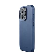 Etui i futerały do telefonów - Mujjo Full Leather Case - etui skórzane do iPhone 15 Pro kompatybilne z MagSafe (monaco blue) - miniaturka - grafika 1