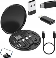 Adaptery i przejściówki - Adaptery Przejściówki USB-C do Lightning / Micro USB / USB-A Zestaw 5w1 - miniaturka - grafika 1
