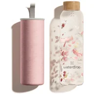 Butelki dla niemowląt - Waterdrop Glass Edition szklana butelka na wodę Flair 600 ml - miniaturka - grafika 1