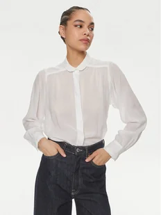 Lee Koszula Shirred 112351208 Biały Relaxed Fit - Koszule damskie - miniaturka - grafika 1