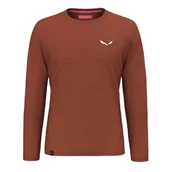 Koszulki męskie - Salewa Pedroc Dry M L/S Tee Bombay Brown, S - miniaturka - grafika 1