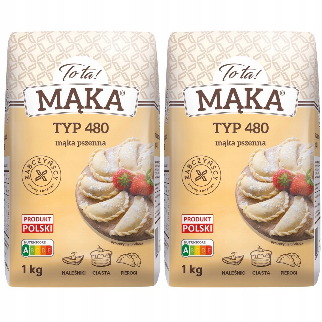 Tota! Mąka pszenna typ 480 1kg x 2 sztuk