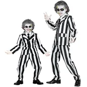 Stroje karnawałowe - STRÓJ OBSKURNY DUCH CZARNO-BIAŁY-128 - miniaturka - grafika 1