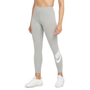 Nike Womens Full Length Tight Sportswear Essential, Dk Grey Heather/White, CZ8528-063, 2XS-T - Spodnie rowerowe - miniaturka - grafika 1