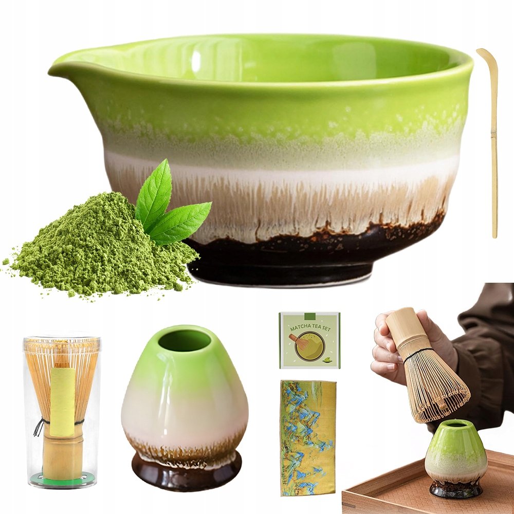 Zestaw Do Matchy 6-CZĘŚCIOWY Zestaw Do Ceremonii Herbacianej Matcha Zestaw