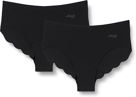 SLOGGI CZARNE BEZSZWOWE FIGI Z DELIKATNYM LOGO XL J7A