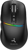 Myszki - Triadyn Bezprzewodowa ENCELADUS Bluetooth 2.4 GHz RGB 3200 DPI PA3207 Czarna - miniaturka - grafika 1