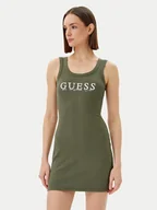 Sukienki - Guess Sukienka codzienna V5GK06 K8RT2 Zielony Slim Fit - miniaturka - grafika 1