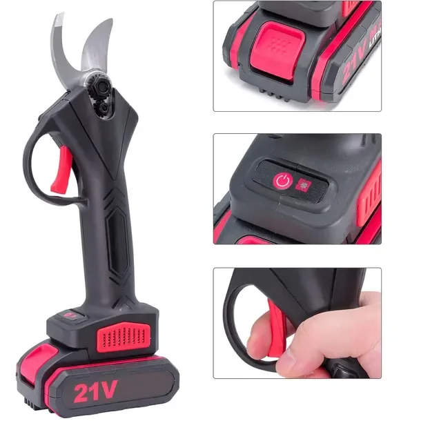 Sekator akumulatorowy elektryczny 21V 2Ah 800W z 2 bateriami i walizką