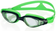 Pływanie - Dziecięce okulary pływackie AQUA-SPEED CETO zielono-czarne - miniaturka - grafika 1