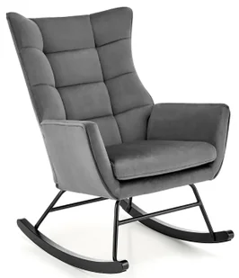 Tapicerowany popielaty bujany fotel C9-B06 - Fotele Tapicerowany popielaty bujany fotel C9-B06 - Fotele - miniaturka - grafika 1