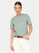 Koszulki i topy damskie - ONLY T-Shirt Freja 15367970 Zielony Regular Fit - miniaturka - grafika 1