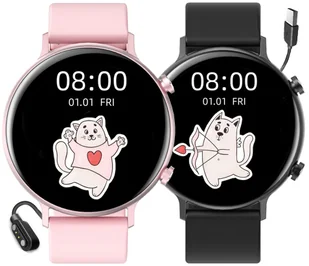 Rubicon RNCE98 Różowy - Smartwatch - miniaturka - grafika 2