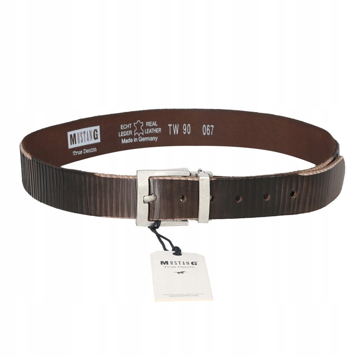 MUSTANG PASEK SKÓRZANY 067BR 90