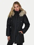 Kurtki damskie - ONLY Parka Iris 15304625 Czarny Regular Fit - miniaturka - grafika 1