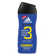 Kosmetyki do kąpieli - Adidas 3w1 Sport Energy M) sg 250ml - miniaturka - grafika 1