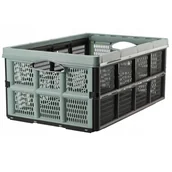 Pudła i pojemniki do przechowywania - KOSZYK KOSZ SKŁADANY ZAKUPOWY 48X35X23CM MIĘTOWY - miniaturka - grafika 1