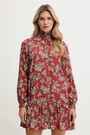 Sukienki - Pepe Jeans sukienka kolor pomarańczowy mini rozkloszowana PL9537693 - miniaturka - grafika 1