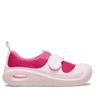 Buty dla dziewczynek - Półbuty Crocs Swiftwater Splash 210619 Różowy - miniaturka - grafika 1