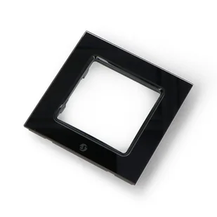 Shelly Wall Frame 1 - ramka do włączników ściennych Shelly Wall Switch - pojedyncza - czarna - Systemy inteligentnych domów - miniaturka - grafika 1