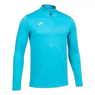 Bluzy męskie - Joma Męska bluza Running Night, fluorescencyjna turkusowa, rozmiar S - grafika 1